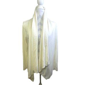 Olivia Sky Cardigan Small Ivory White Solid